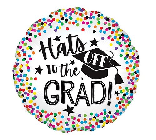 Hats off to the Grad Mylar Balloon