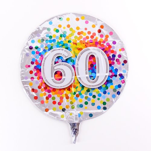 60 Birthday Mylar Balloon