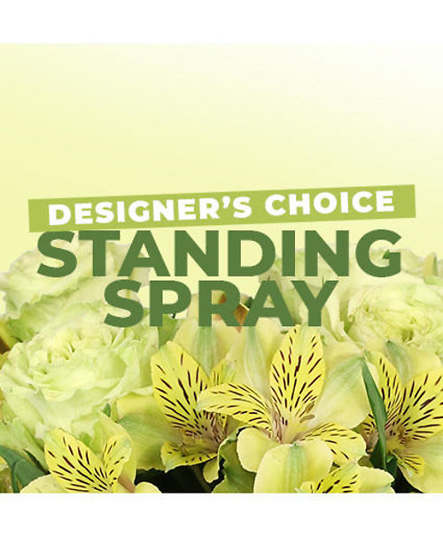 White Designers Choice Standing Spray.